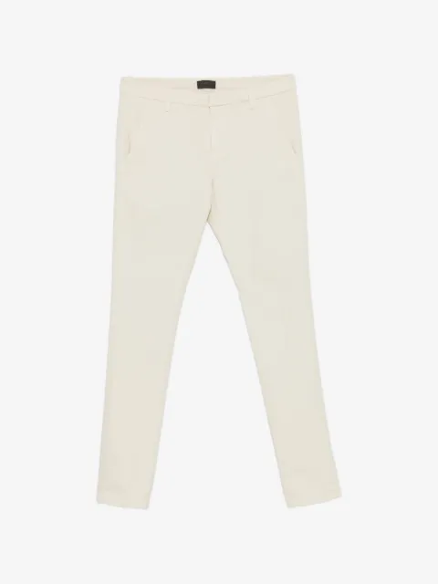 DONDUP logo-plaque slim-fit trousers