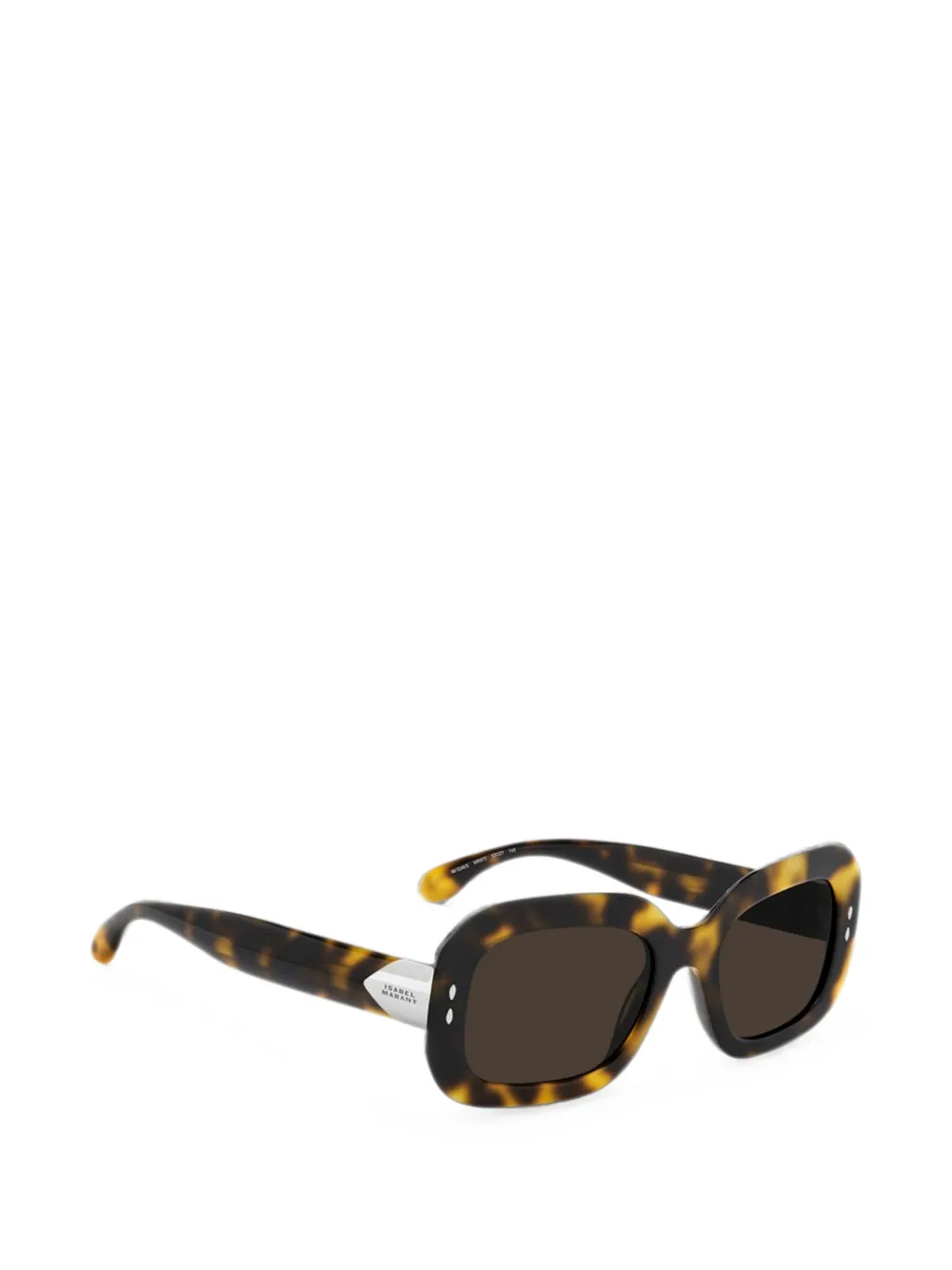 Isabel Marant Eyewear Zonnebril met rechthoekig montuur Bruin