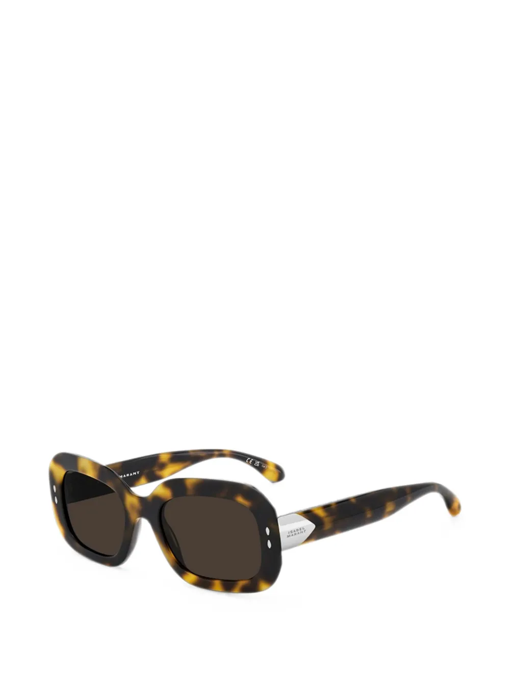 Isabel Marant Eyewear Zonnebril met rechthoekig montuur Bruin
