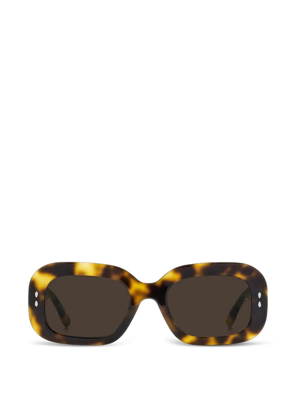ISABEL MARANT rectangle-frame sunglasses - Marrone