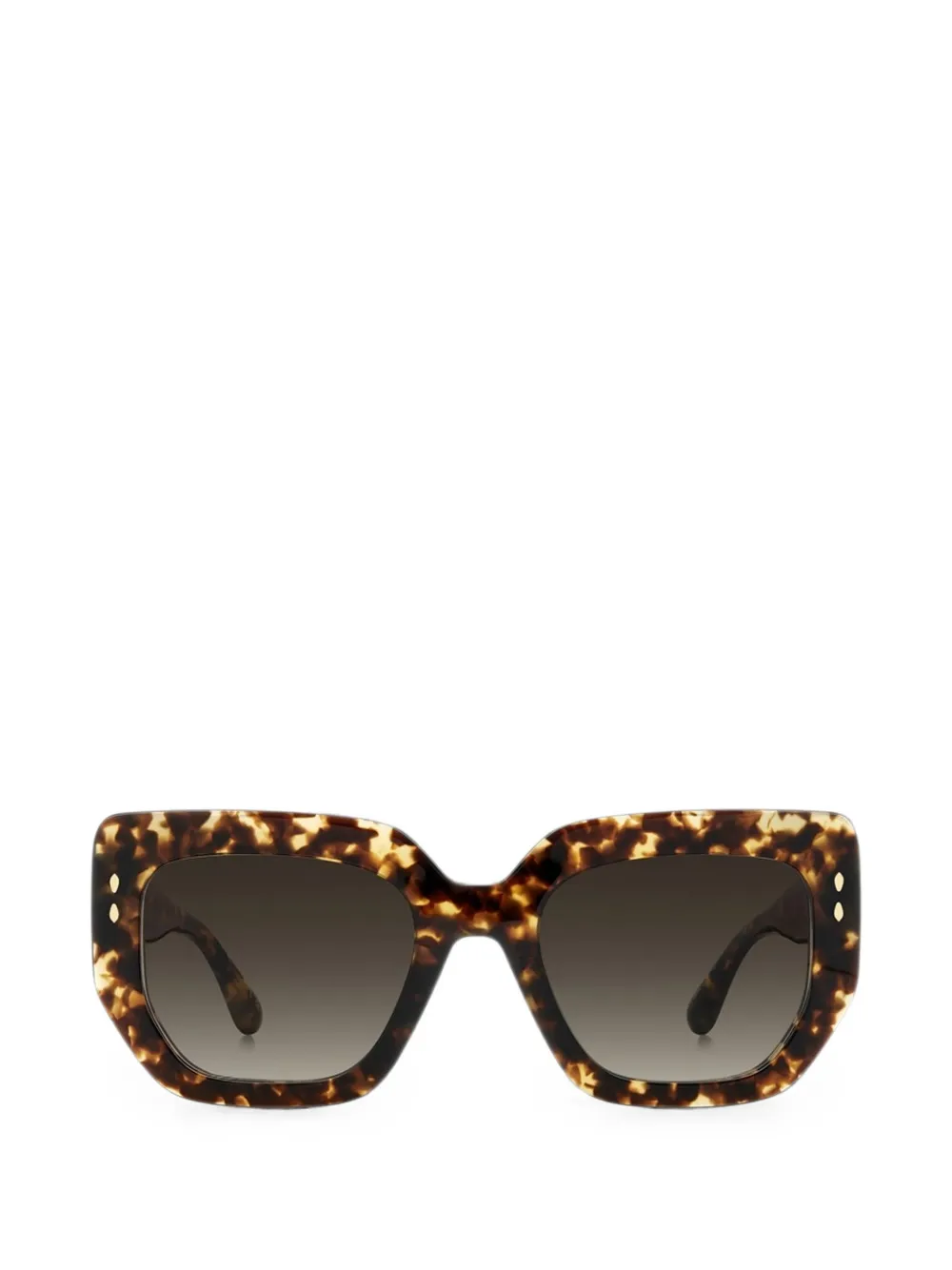 Isabel Marant Eyewear tortoiseshell-effect rectangle-frame sunglasses - Marrone