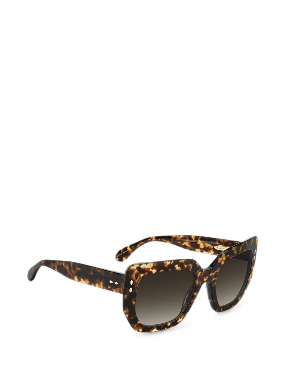 Isabel Marant Eyewear Zonnebril met rechthoekig montuur Bruin