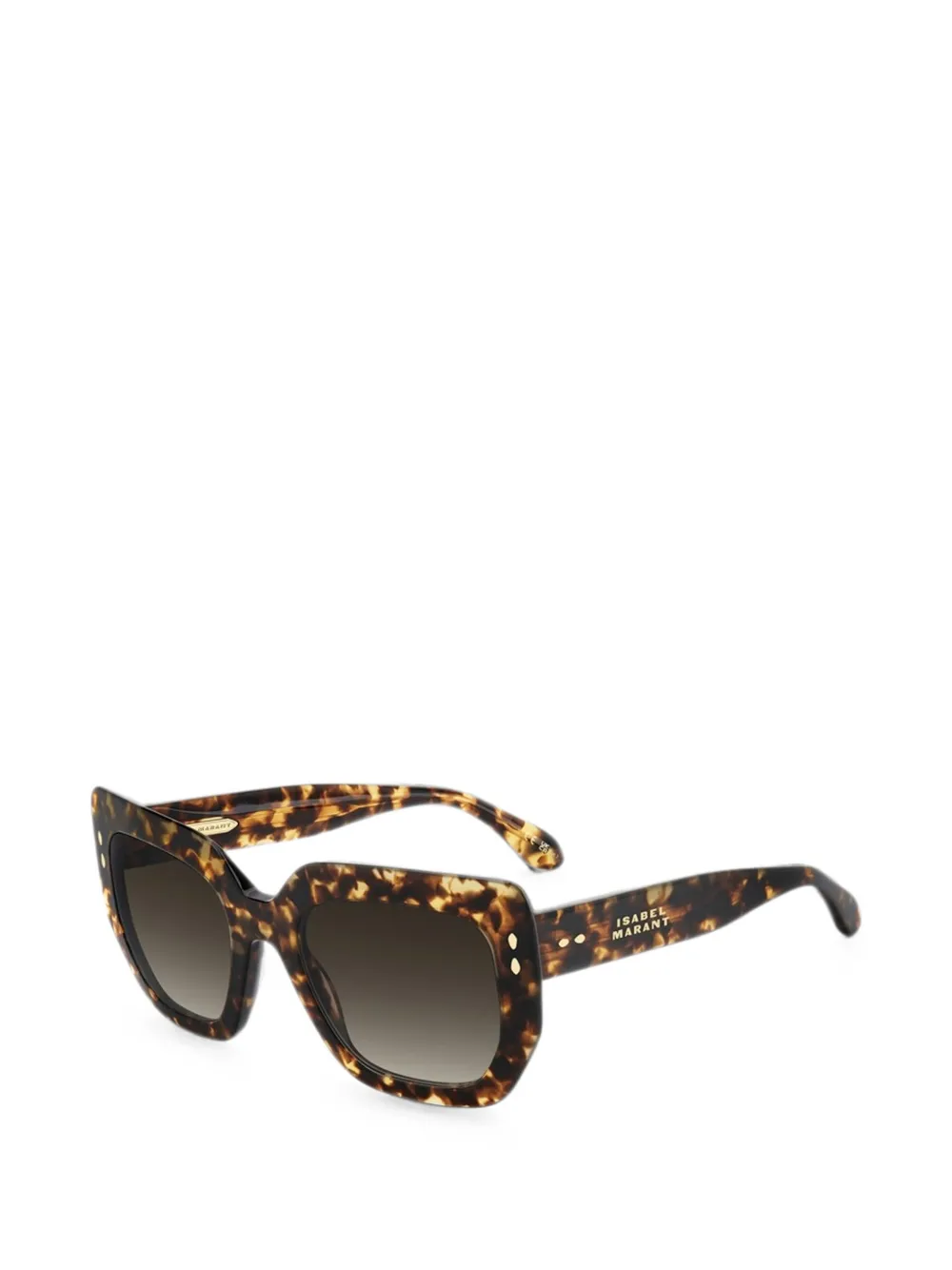 Isabel Marant Eyewear Zonnebril met rechthoekig montuur Bruin