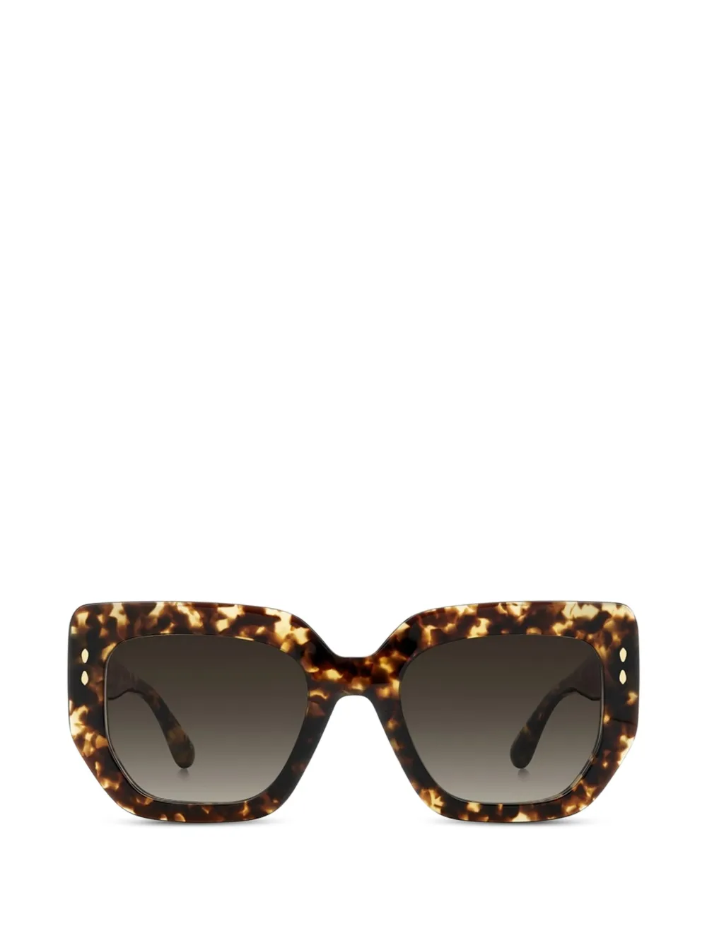 Isabel Marant Eyewear tortoiseshell-effect rectangle-frame sunglasses - Marrone