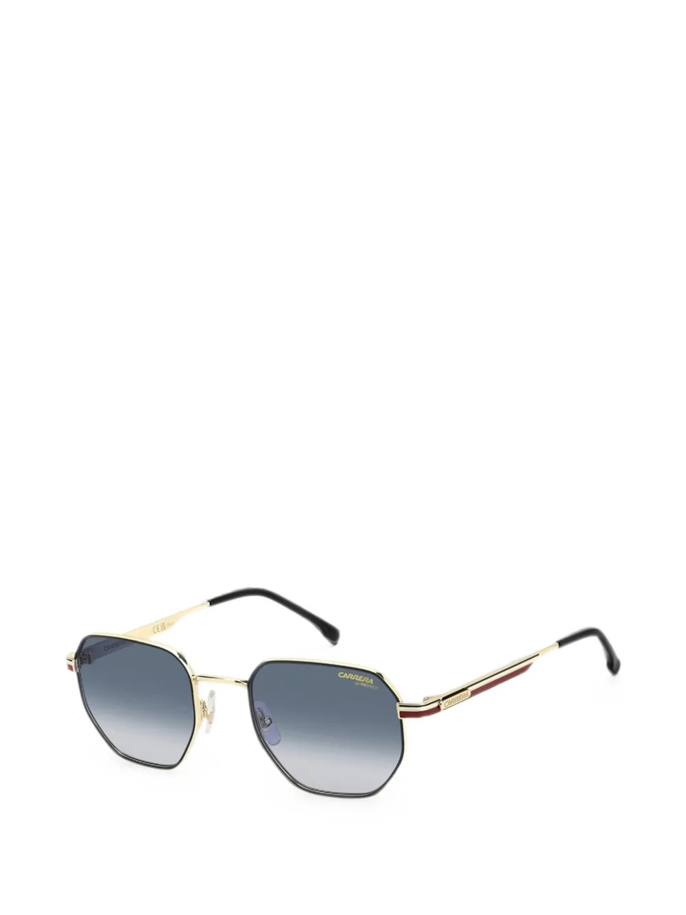 Carrera 380 zonnebril met geometrisch montuur Goud