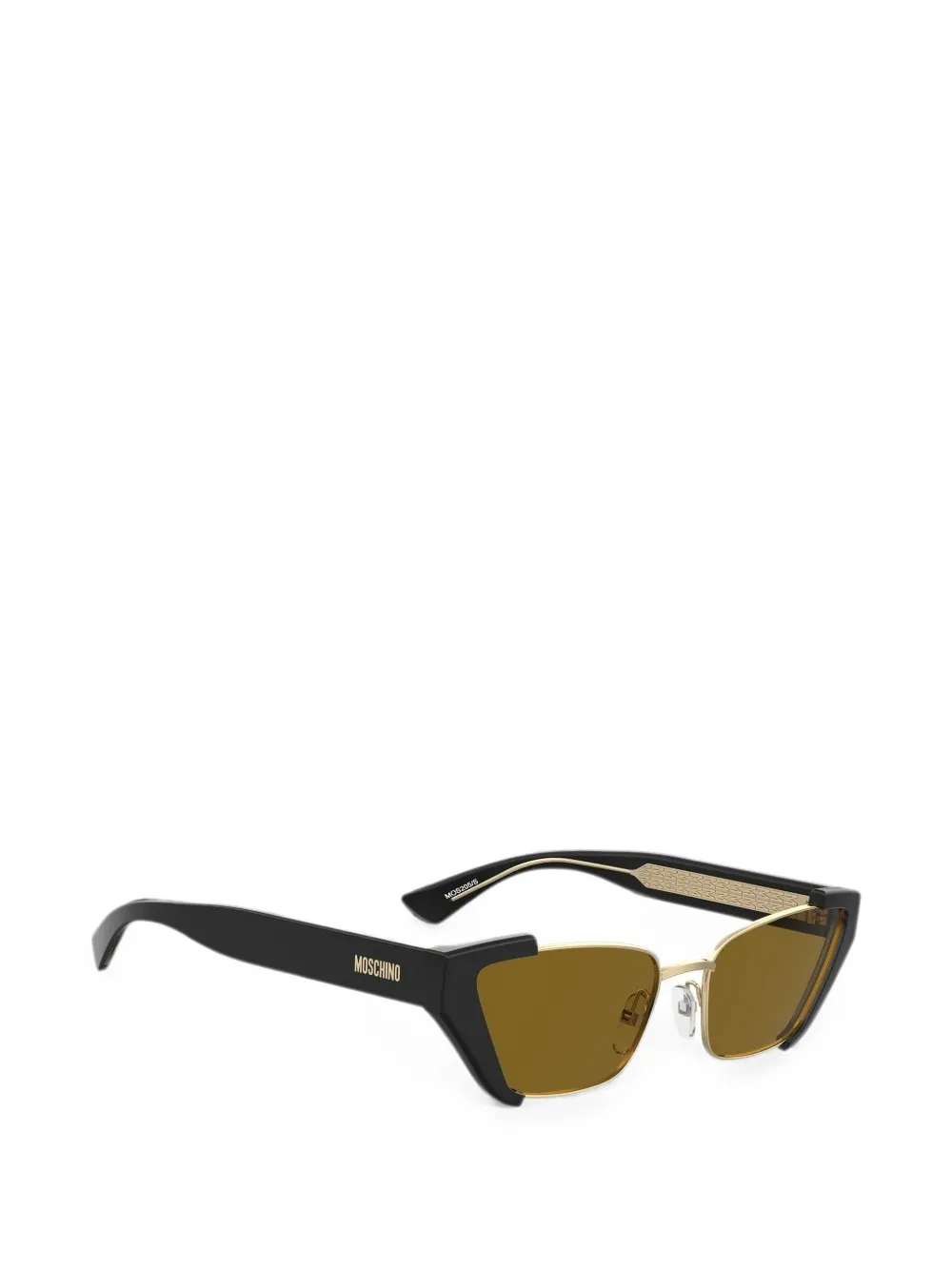 Moschino Eyewear Zonnebril met geometrisch montuur Goud