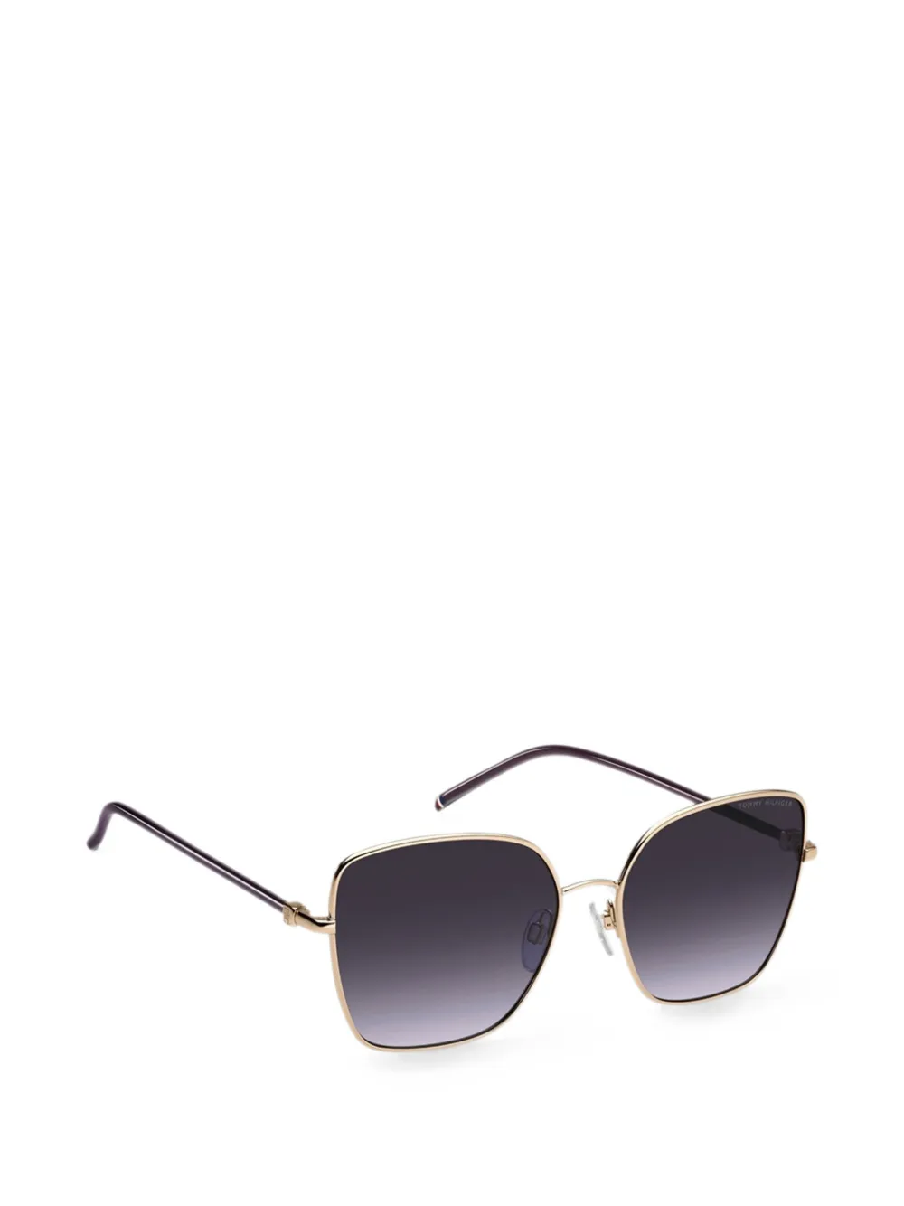 Tommy Hilfiger Zonnebril met cat-eye montuur en monogram Goud