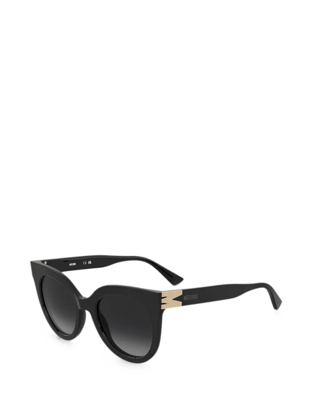 Moschino Zonnebril met cat-eye montuur Zwart