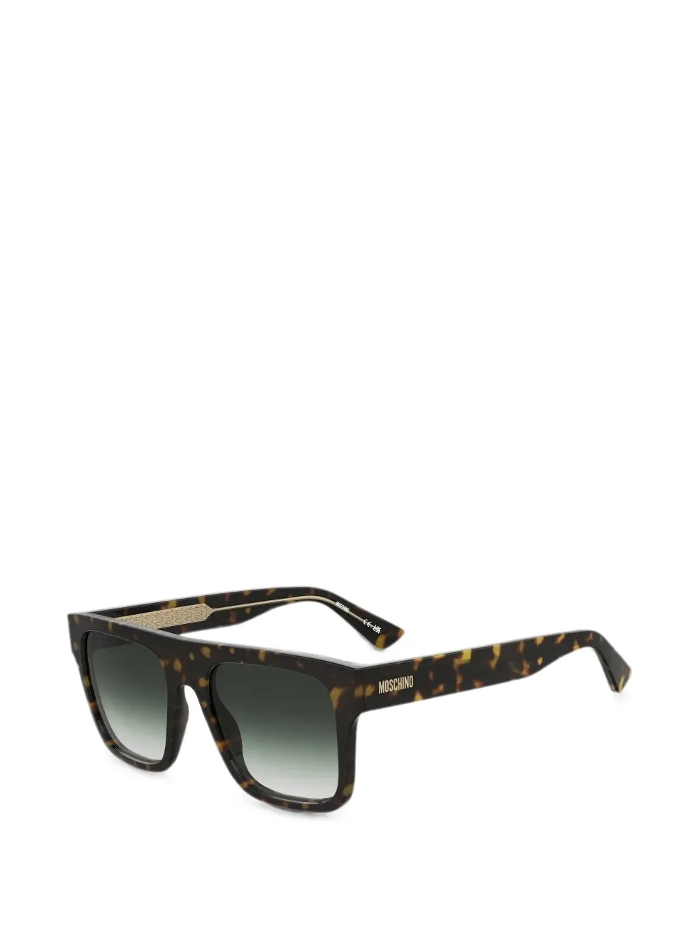 Moschino Eyewear Zonnebril met rechthoekig montuur Bruin
