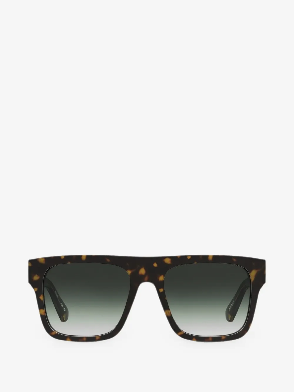 Moschino tortoiseshell-effect rectangle-frame sunglasses | Brown | Image 1