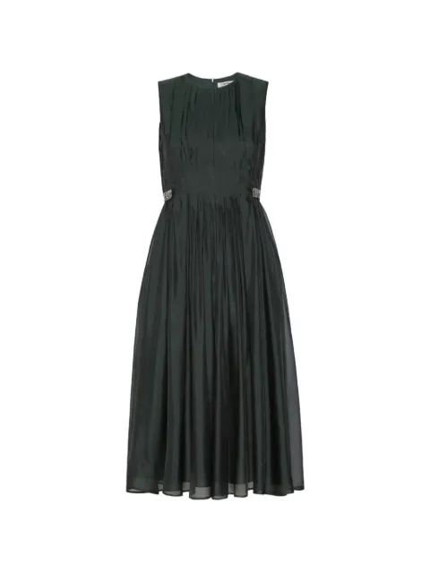 'S Max Mara pleated crystal-embellished midi dress