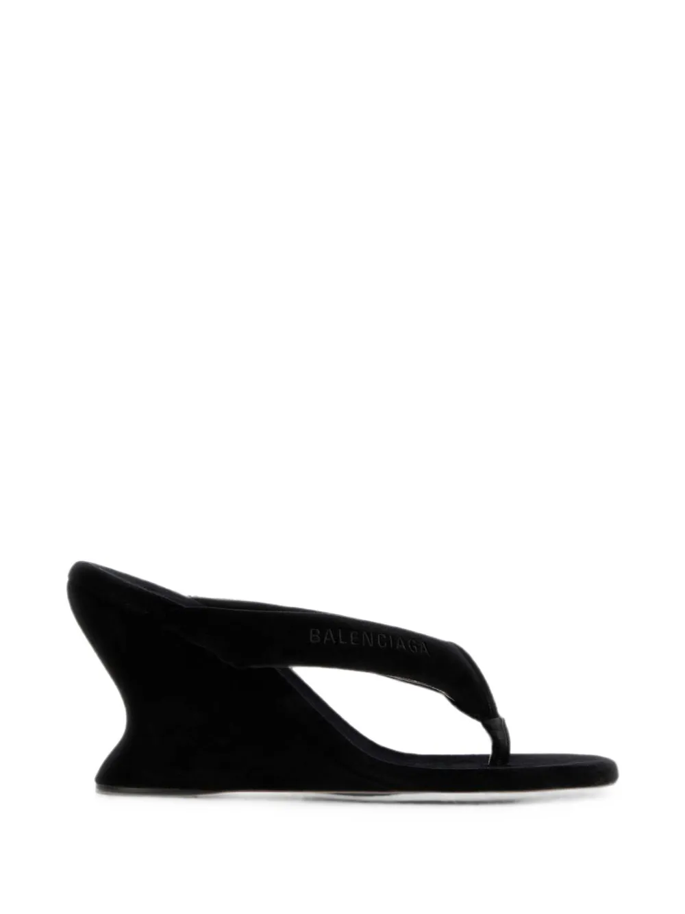 Balenciaga Gaeta sandalen met sleehak Zwart