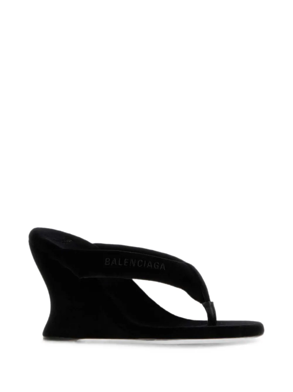 Balenciaga Gaeta sandalen met sleehak Zwart