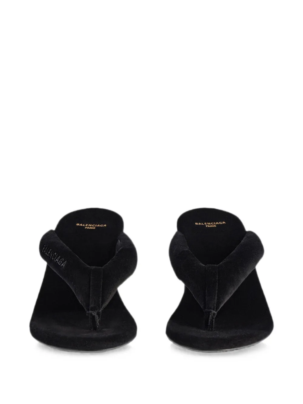 Balenciaga Gaeta sandalen met sleehak Zwart