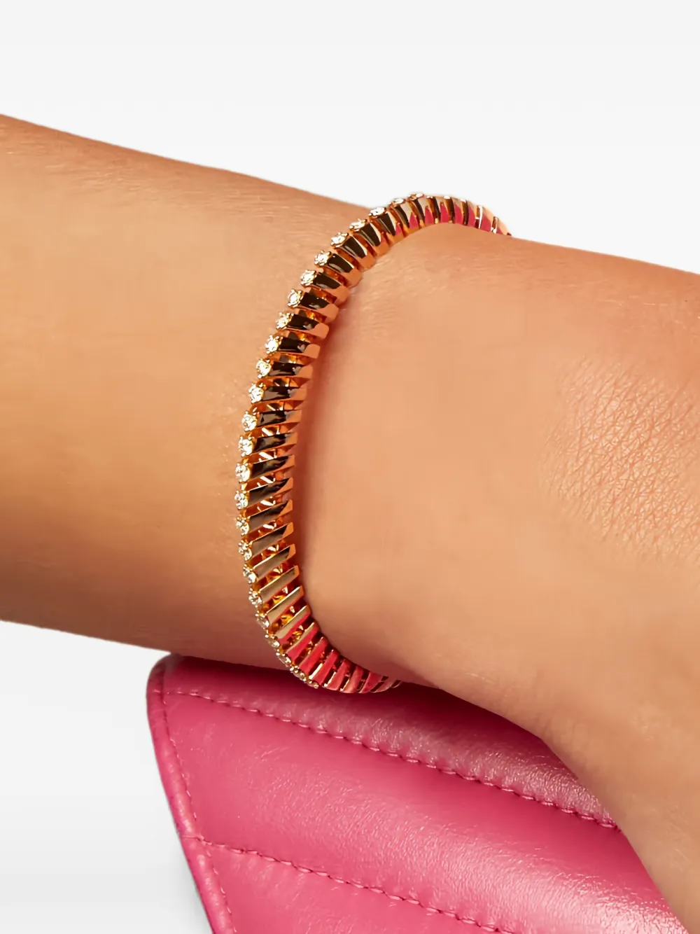 FerriFirenze Soffio Mini-Me diamond spiral bracelet - Rosa