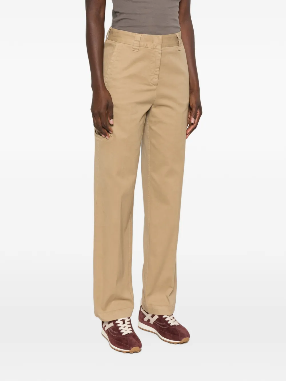 ASPESI Straight broek Beige