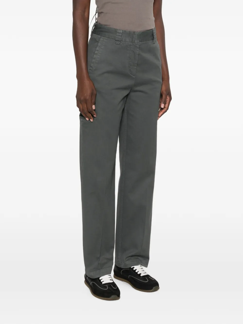 ASPESI Straight broek Grijs