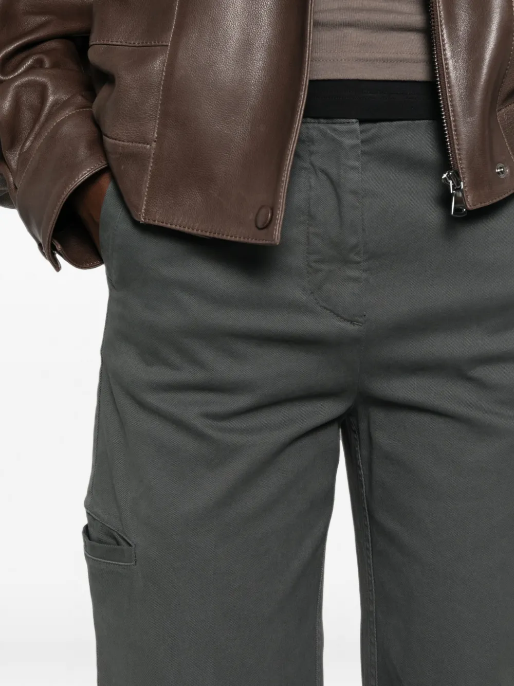 ASPESI Straight broek Grijs