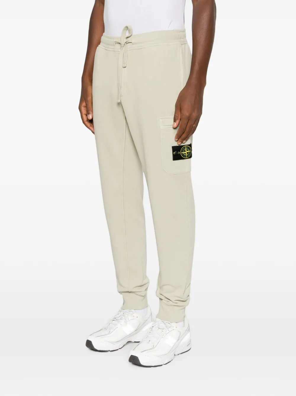 Stone Island Trainingsbroek met logopatch Beige