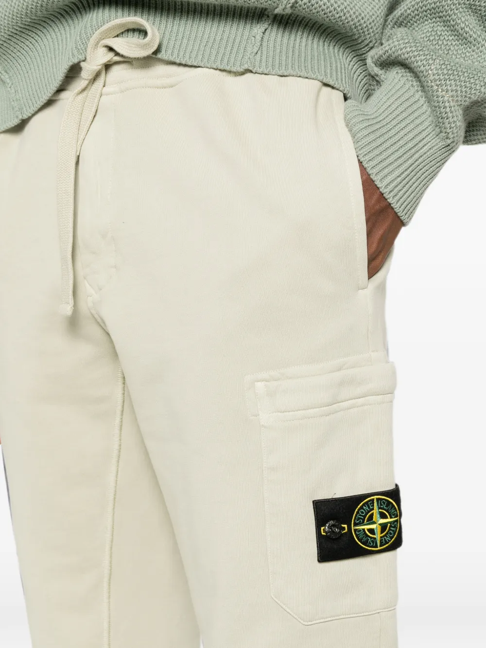 Stone Island Trainingsbroek met logopatch Beige