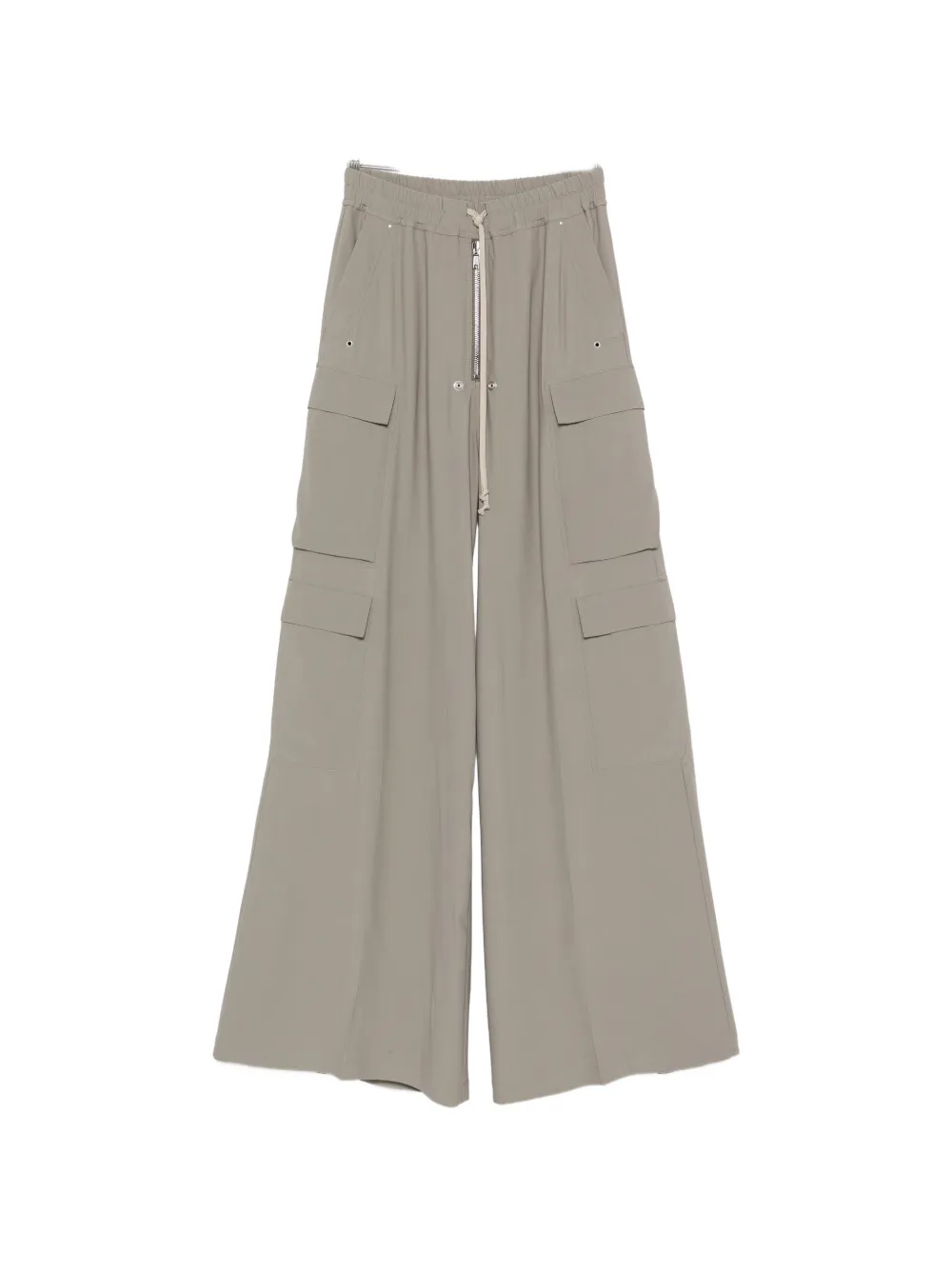 Rick Owens Cargobelas drawstring-waist wide-leg cargo pants - Grigio
