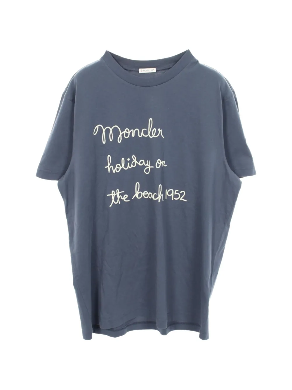Moncler Vintage t-shirt à logo brodé (2020) - Bleu Moncler Vintage t-shirt à logo brodé (2020) - Bleu