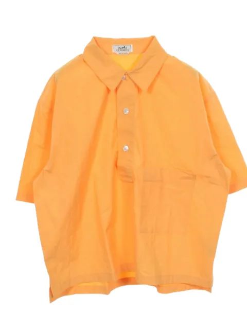 Hermès Pre-Owned 2010s front-pocket short-sleeved polo shirt