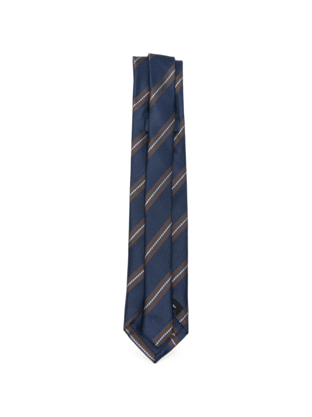 SAPIO Gestreepte stropdas Blauw