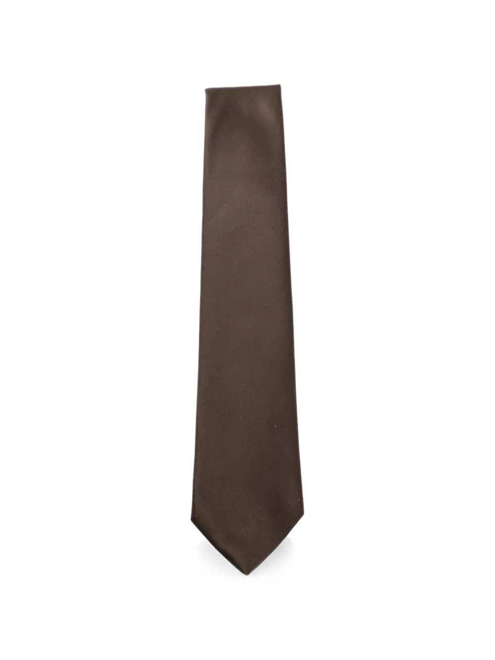 SAPIO satin-finish tie - Marrone