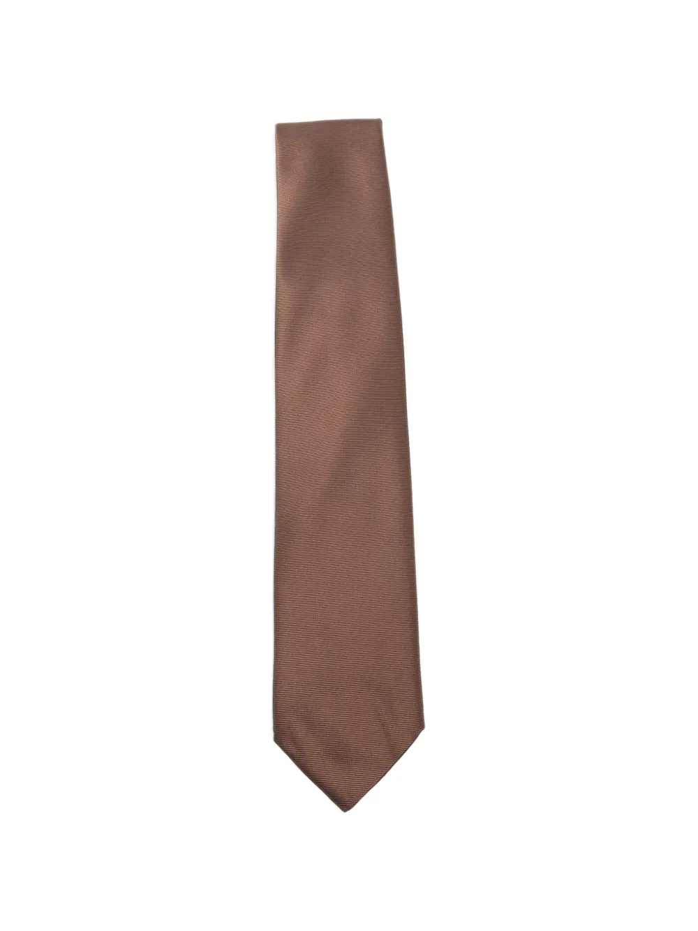 SAPIO satin-finish tie - Marrone