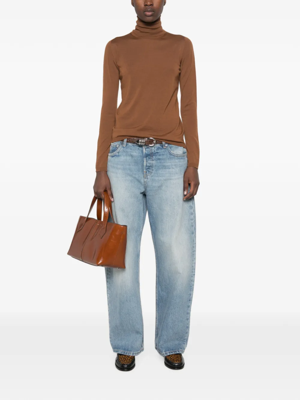 Max Mara Saluto coltrui met lange mouwen Bruin