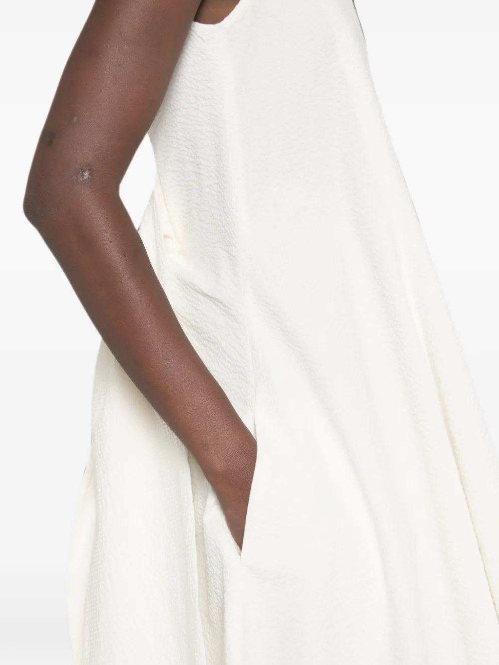 JW Anderson Midi-jurk met strikdetail Wit