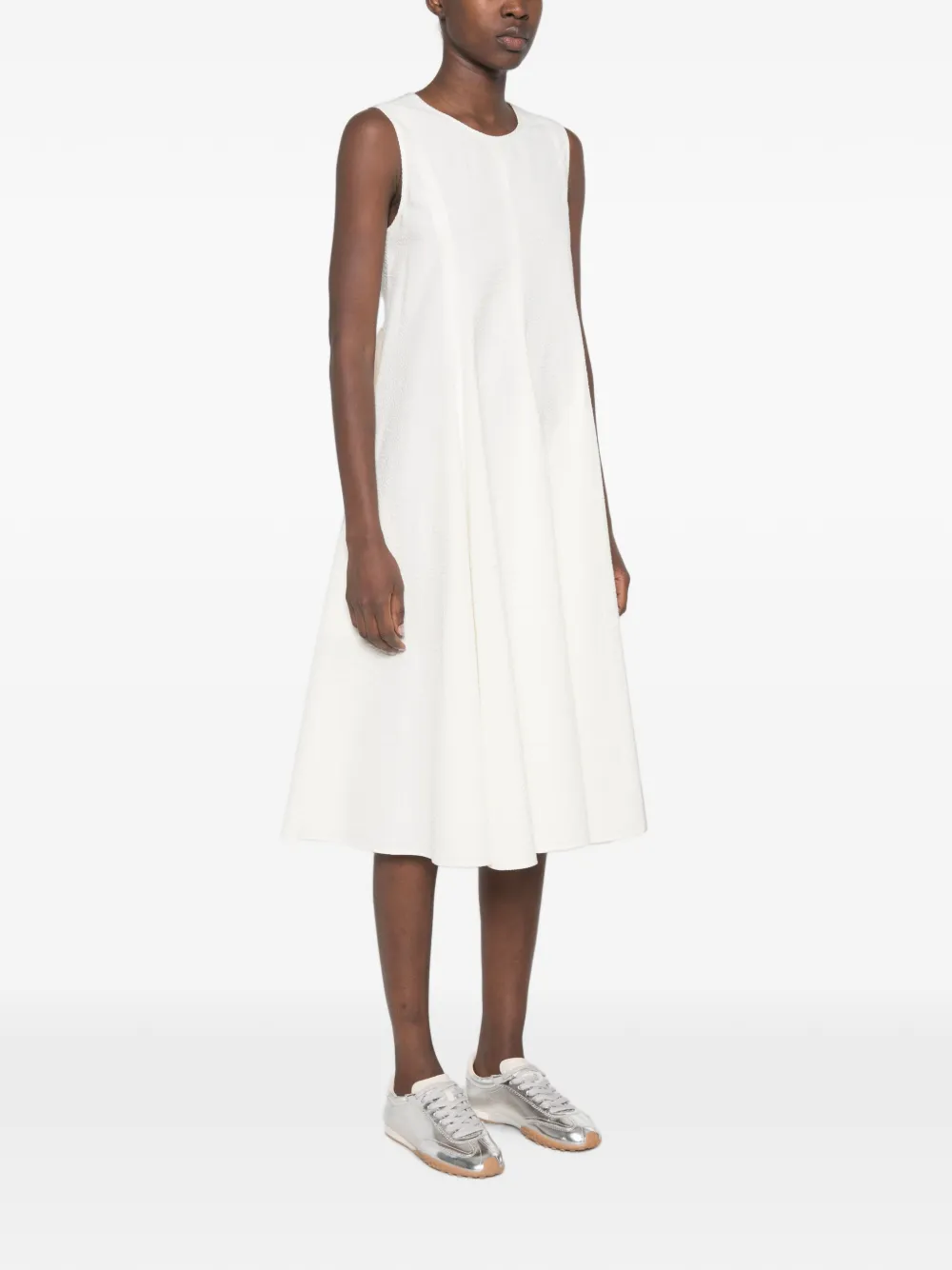 JW Anderson Midi-jurk met strikdetail Wit