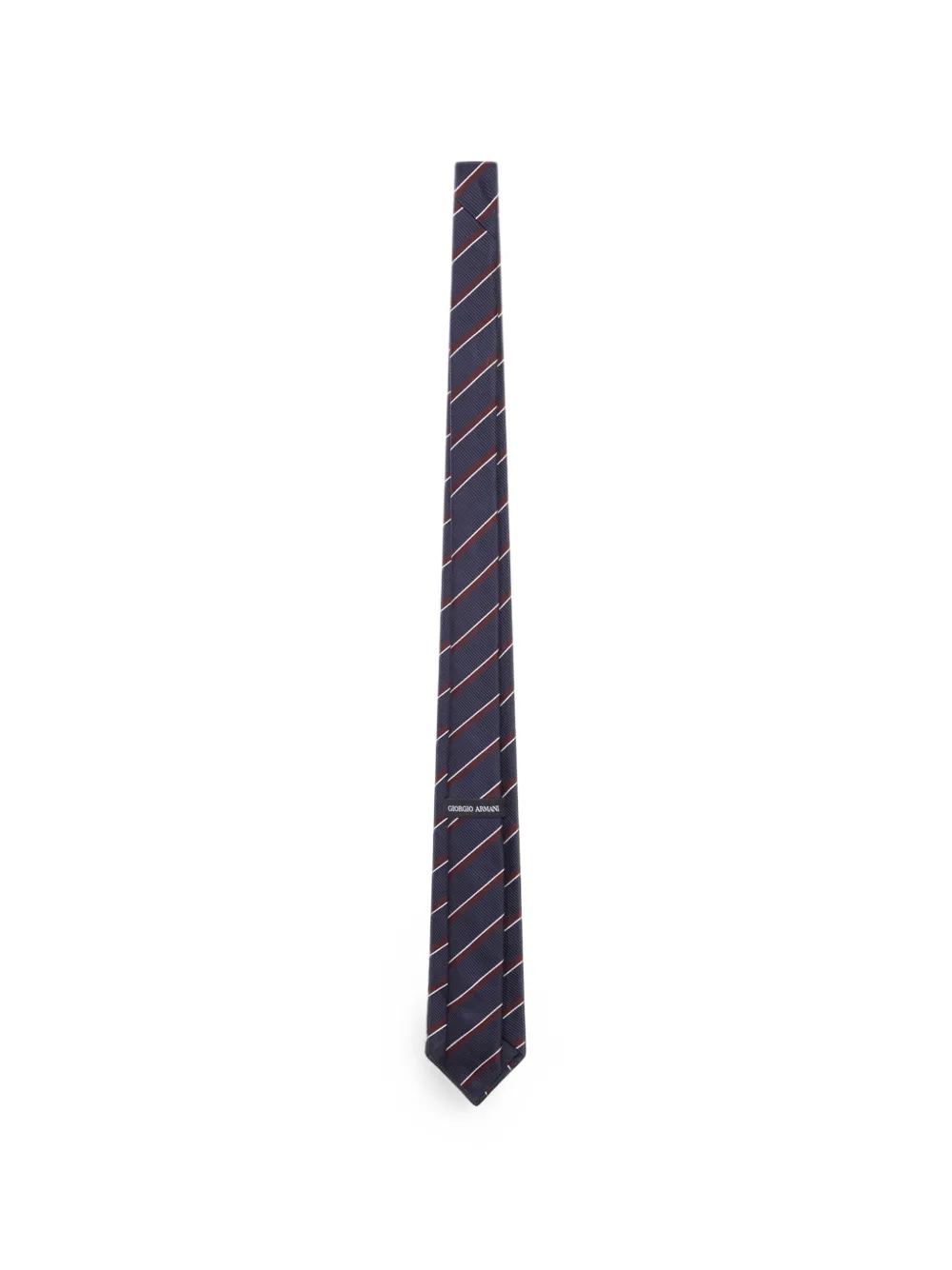 Giorgio Armani Gestreepte stropdas Blauw