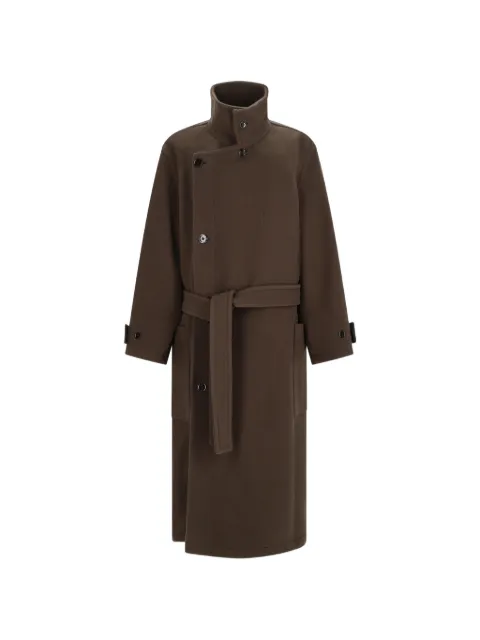 LEMAIRE wrap coat in double wool