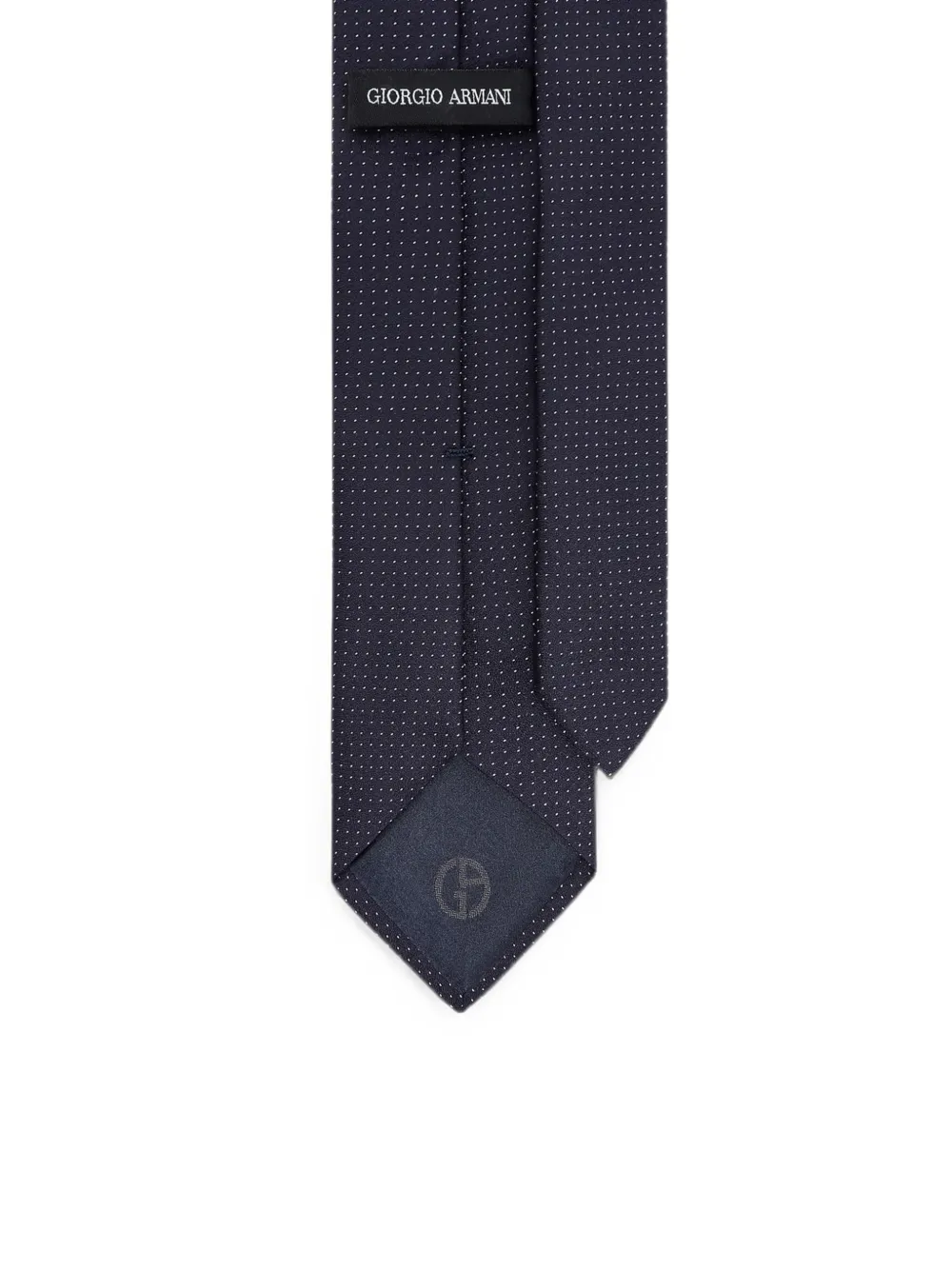 Giorgio Armani Zijden stropdas met jacquard Blauw