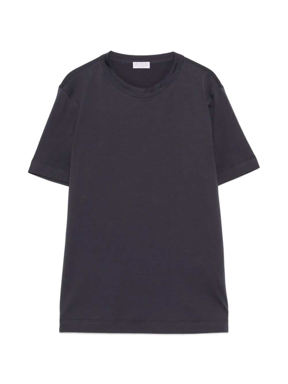 Brunello Cucinelli T-shirt con decorazione Monili - Grigio