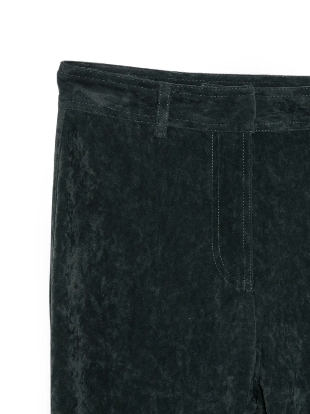 Alberta Ferretti Broek met fluwelen-effect Grijs