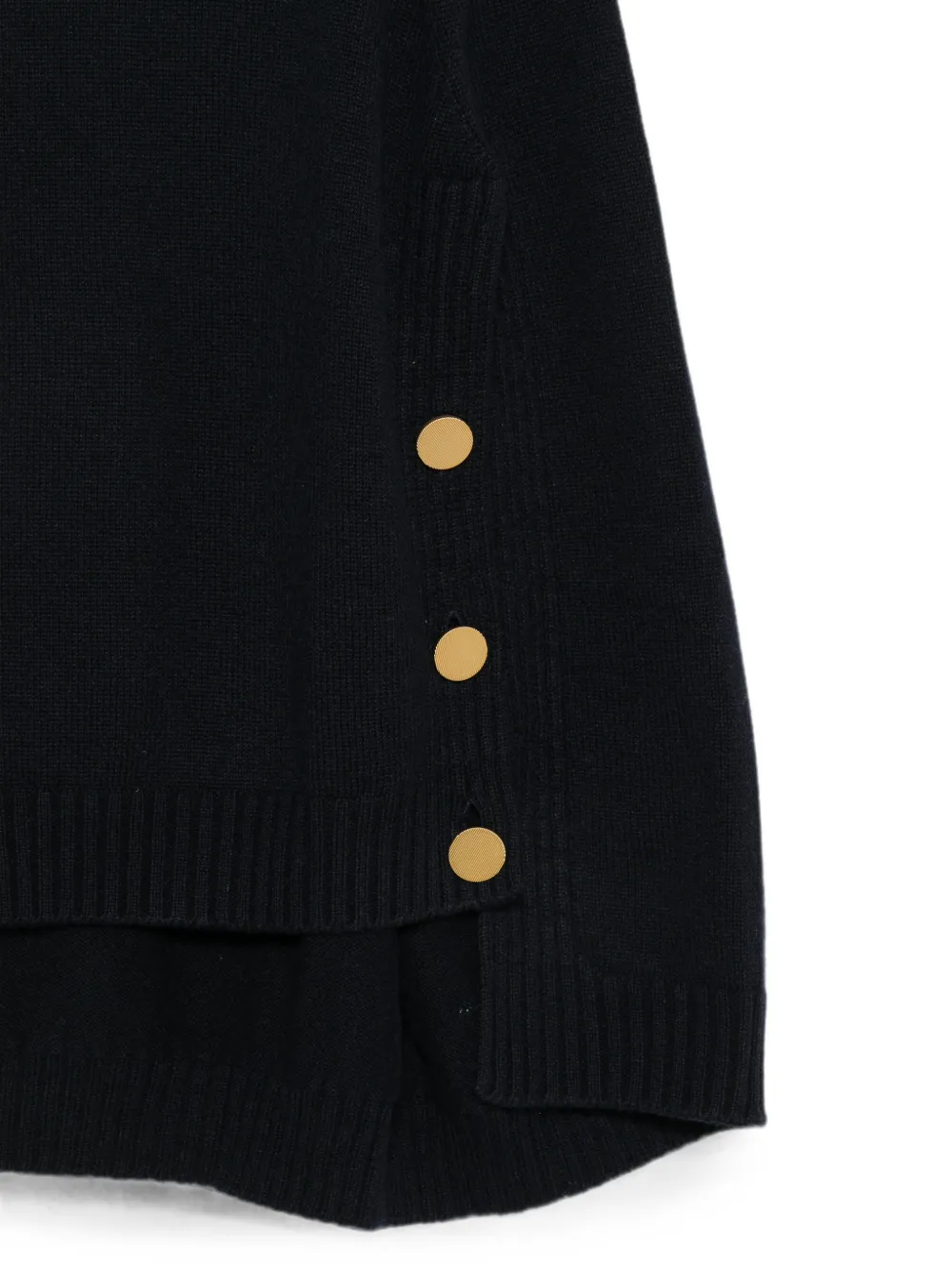 Alberta Ferretti button-embellished sweater Blauw