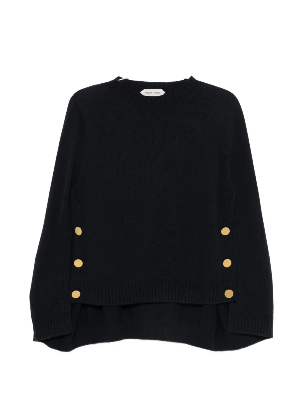Alberta Ferretti button-embellished sweater - Blau