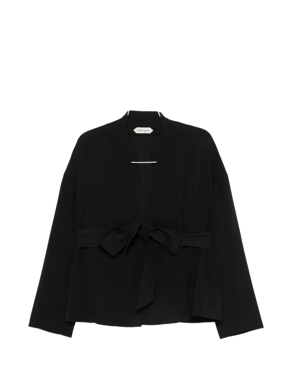 Alberta Ferretti belted jacket - Schwarz