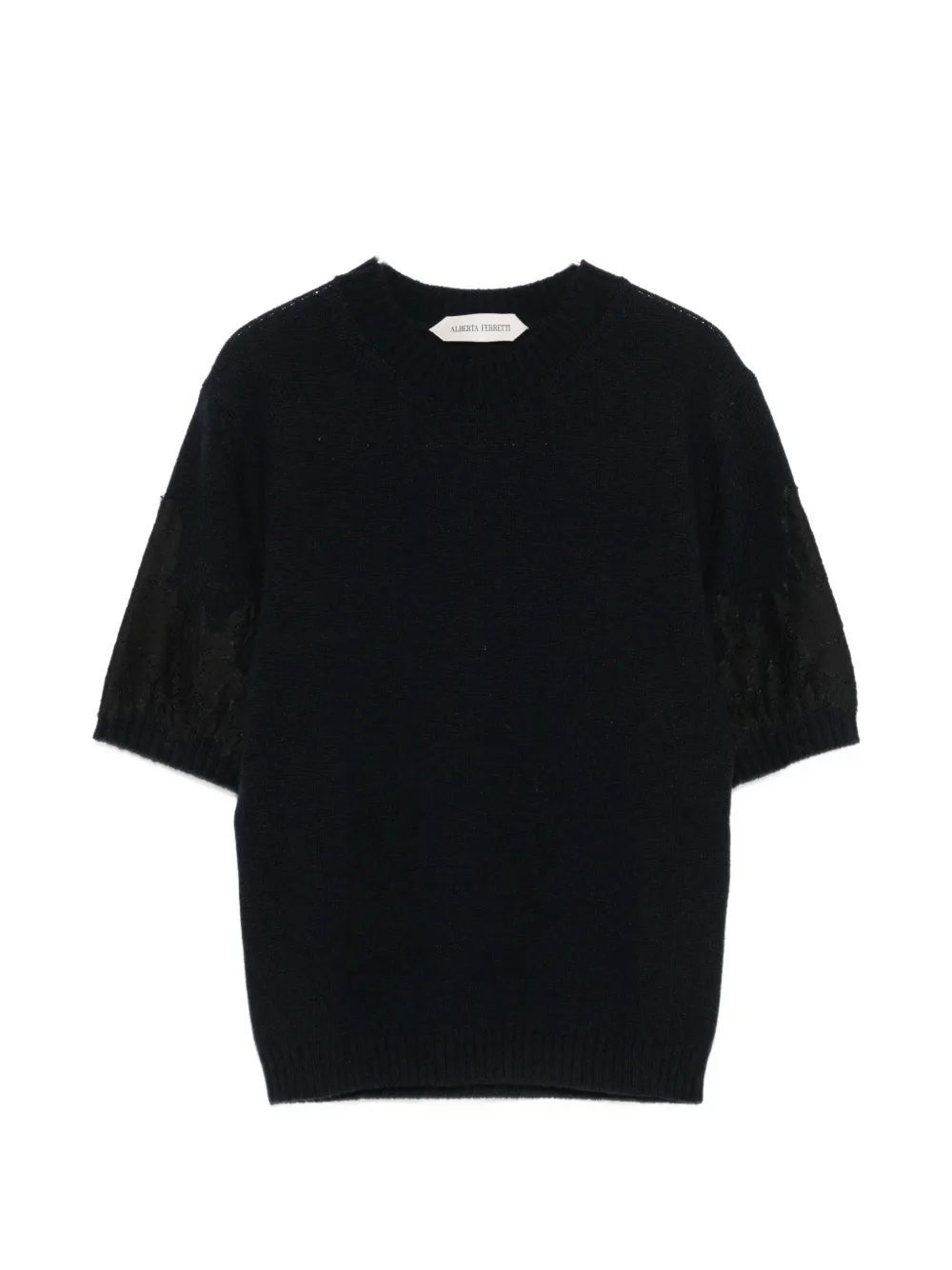 Alberta Ferretti short-sleeve sweater - Blau