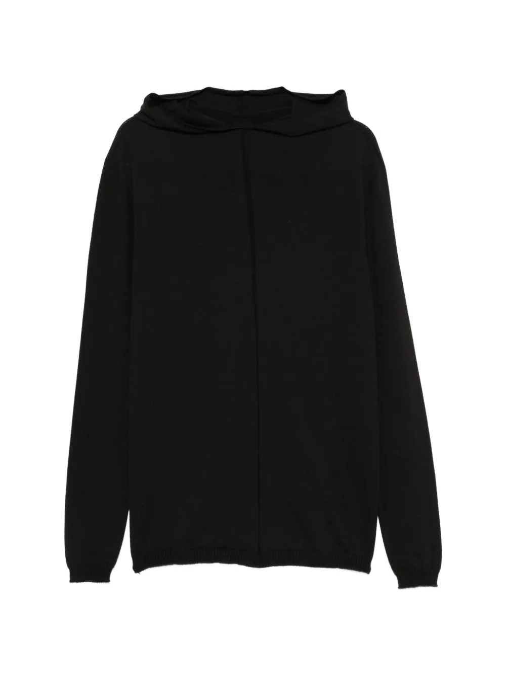 Rick Owens Hoodie mit Ziernaht - Schwarz