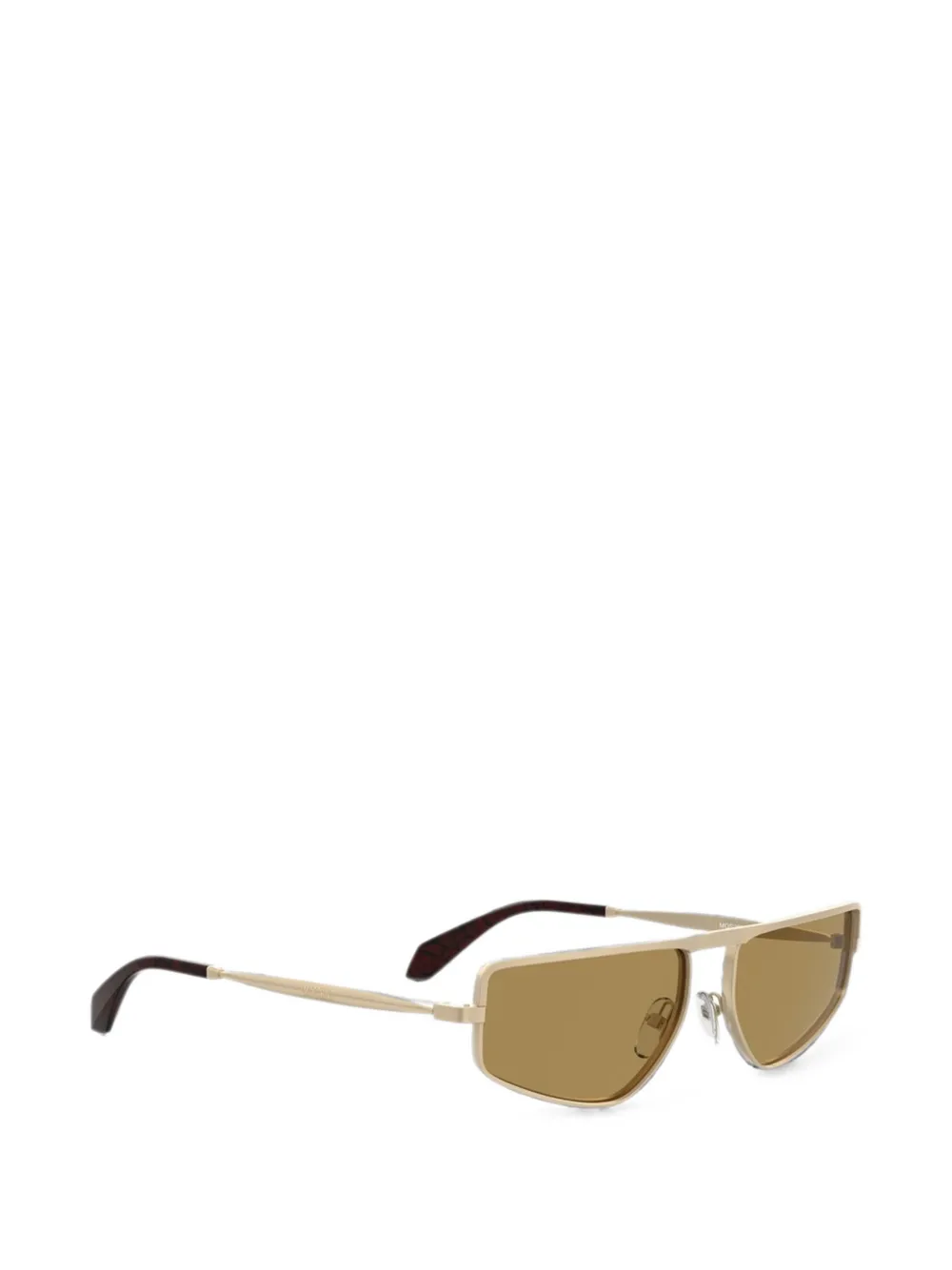 Moschino Eyewear Zonnebril met vierkant montuur Beige