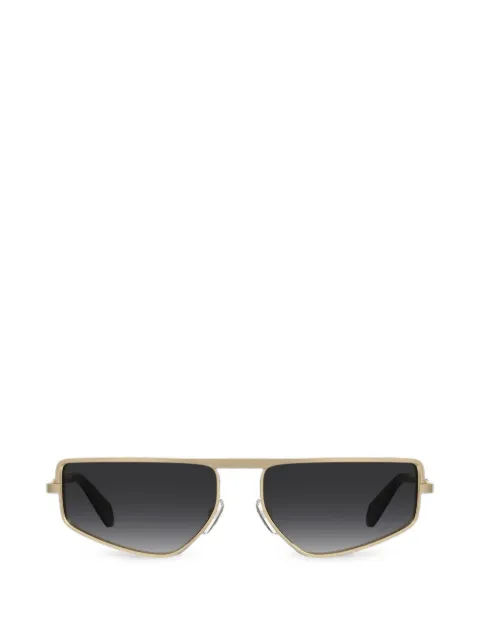 Moschino Eyewear geometric-frame metal sunglasses