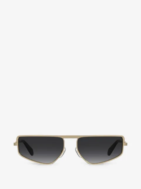Moschino Eyewear geometric-frame metal sunglasses