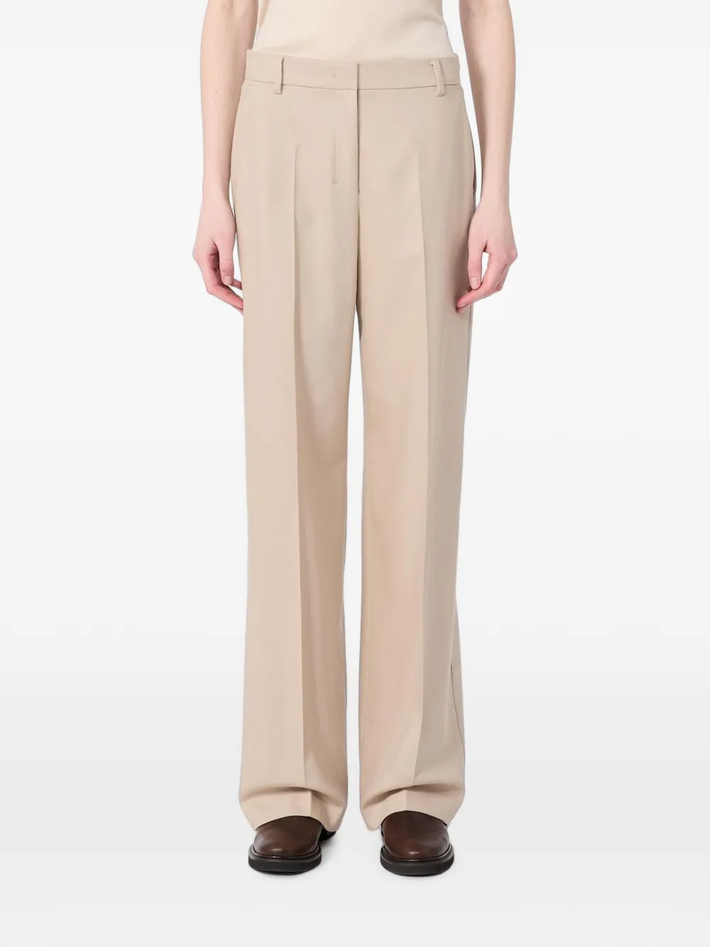 'S Max Mara pressed-crease trousers - Toni neutri