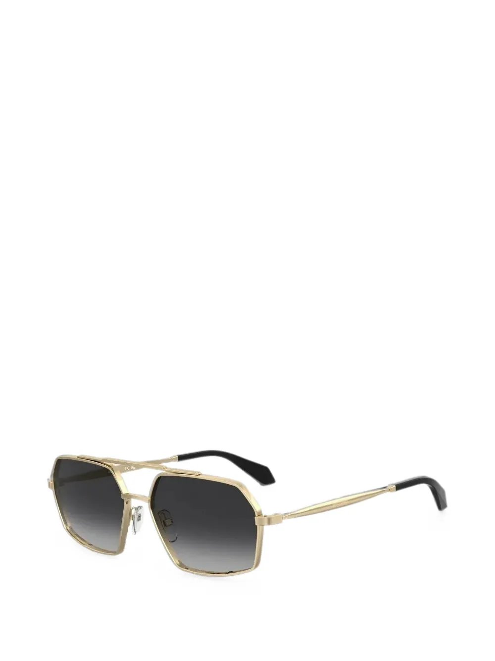 Moschino Eyewear Zonnebril met vierkant montuur Goud