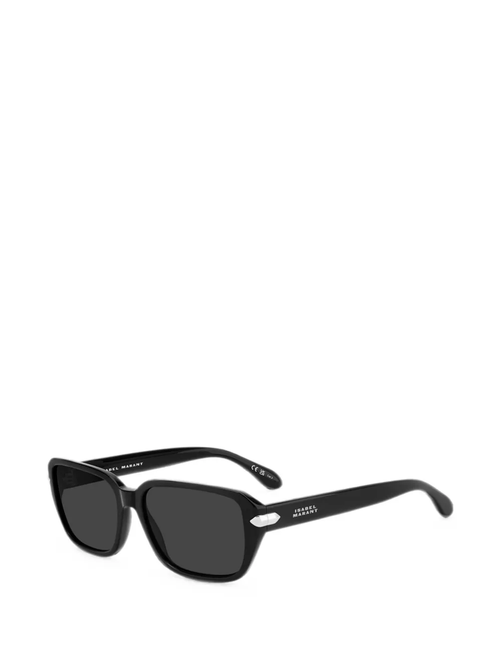 Isabel Marant Eyewear Zonnebril met rechthoekig montuur Zwart
