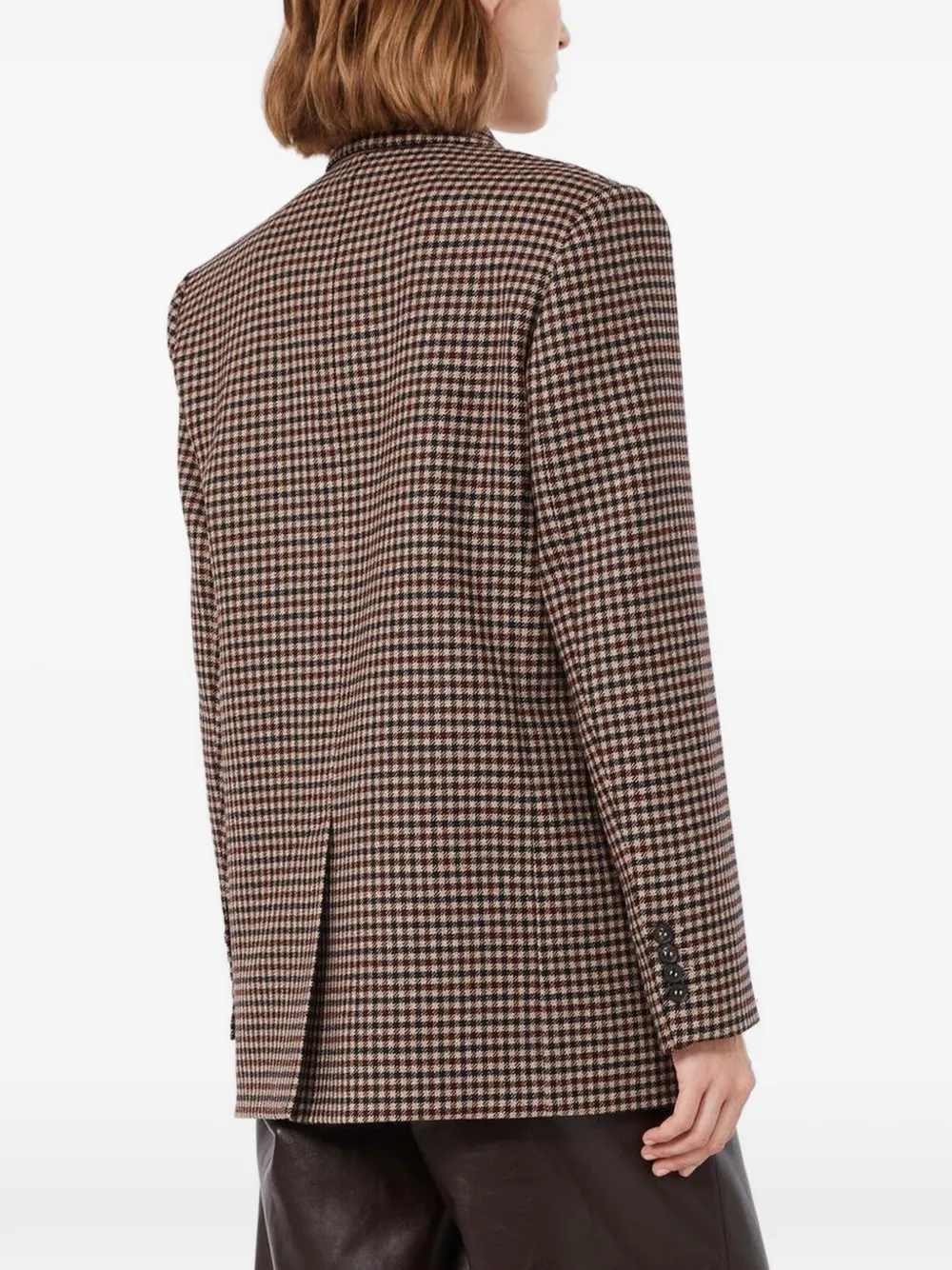 Max Mara Mstsalice geruite blazer van scheerwol Bruin